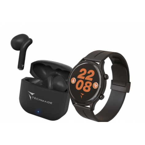 Smartwatch Techmade Dynamic 2.0 in Acero TM-DYNAMIC2-BK - TM-DYNAMIC2-BK